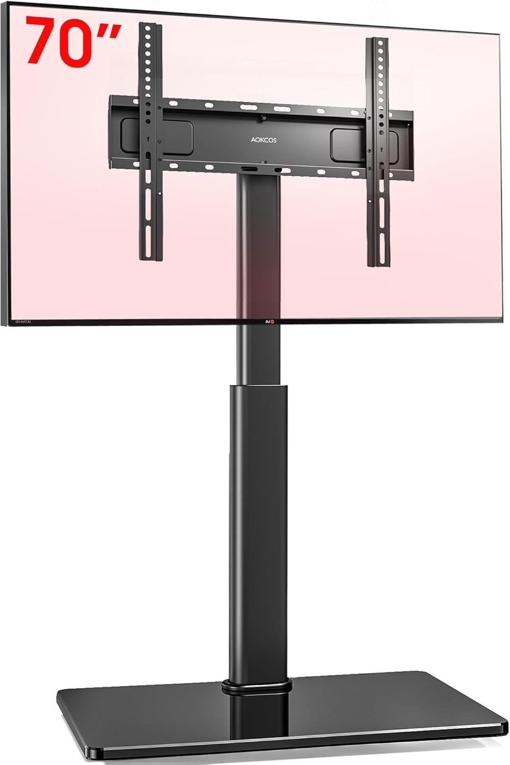 TV Floor Stand for 32-70" with Swivel Tilt & Height Adjust, VESA 400x400