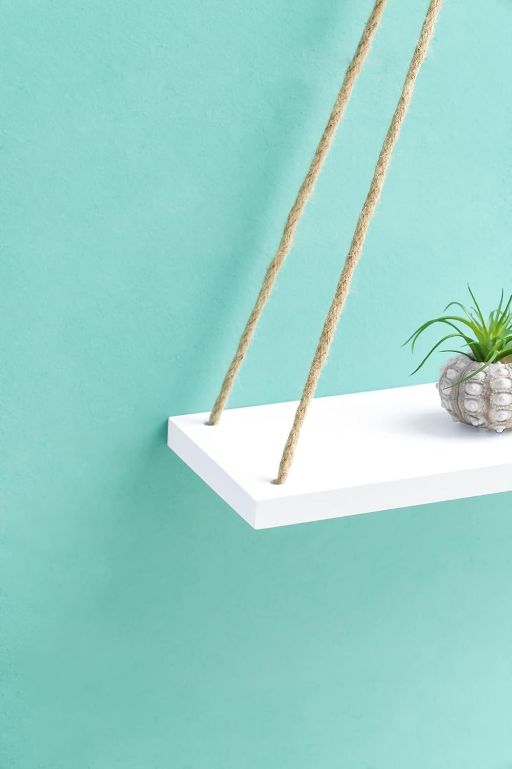 Wall Hanging Shelves Set of 3 Boho Rope Floating Wood Decor