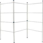 Folding Clothes Airer 3 Panel Indoor Outdoor Laundry Dryer Space Saving White