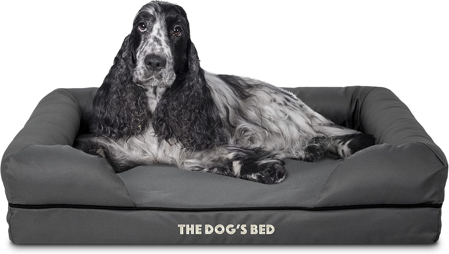 Medium Orthopedic Memory Foam Dog Bed Washable Bolster