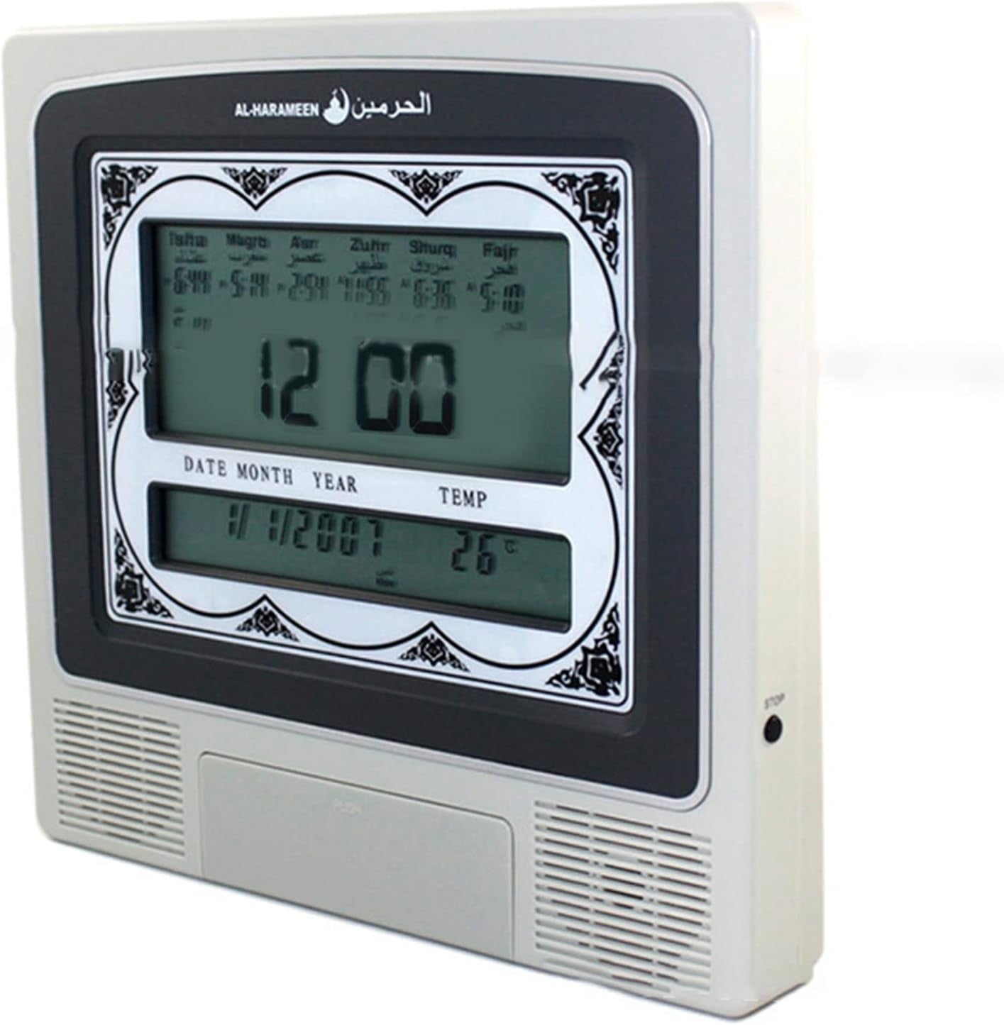 Azan Alarm Clock Prayer Time Desk Clock Digital Backlight Islamic