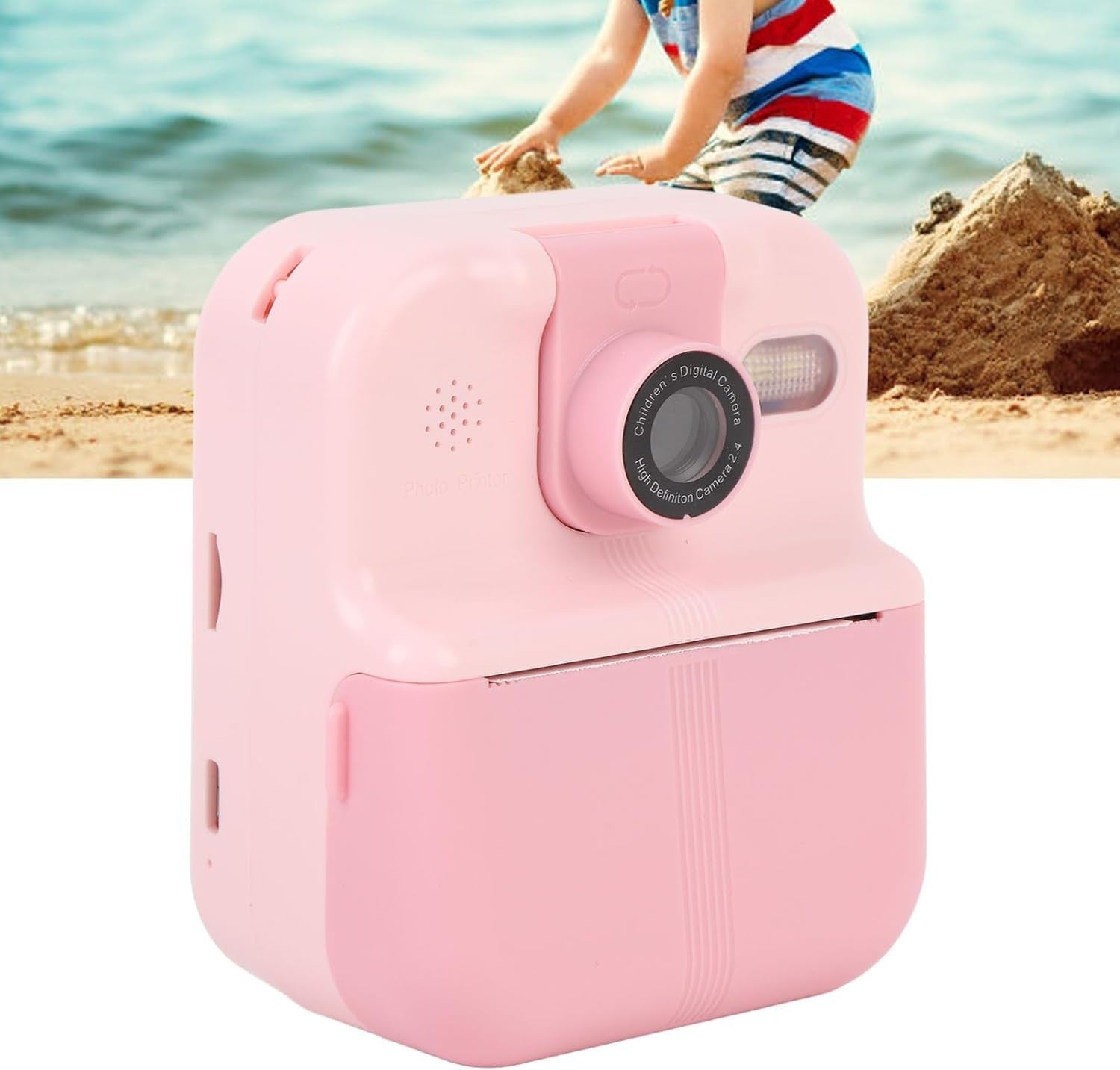 48MP Instant Print Camera 1080P Kids Camera App Print Rotating Lens