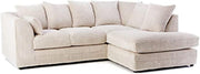 Jumbo Cord Corner Sofa Right or Left Hand – 5 Seater, Deep Cushions, No Assembly