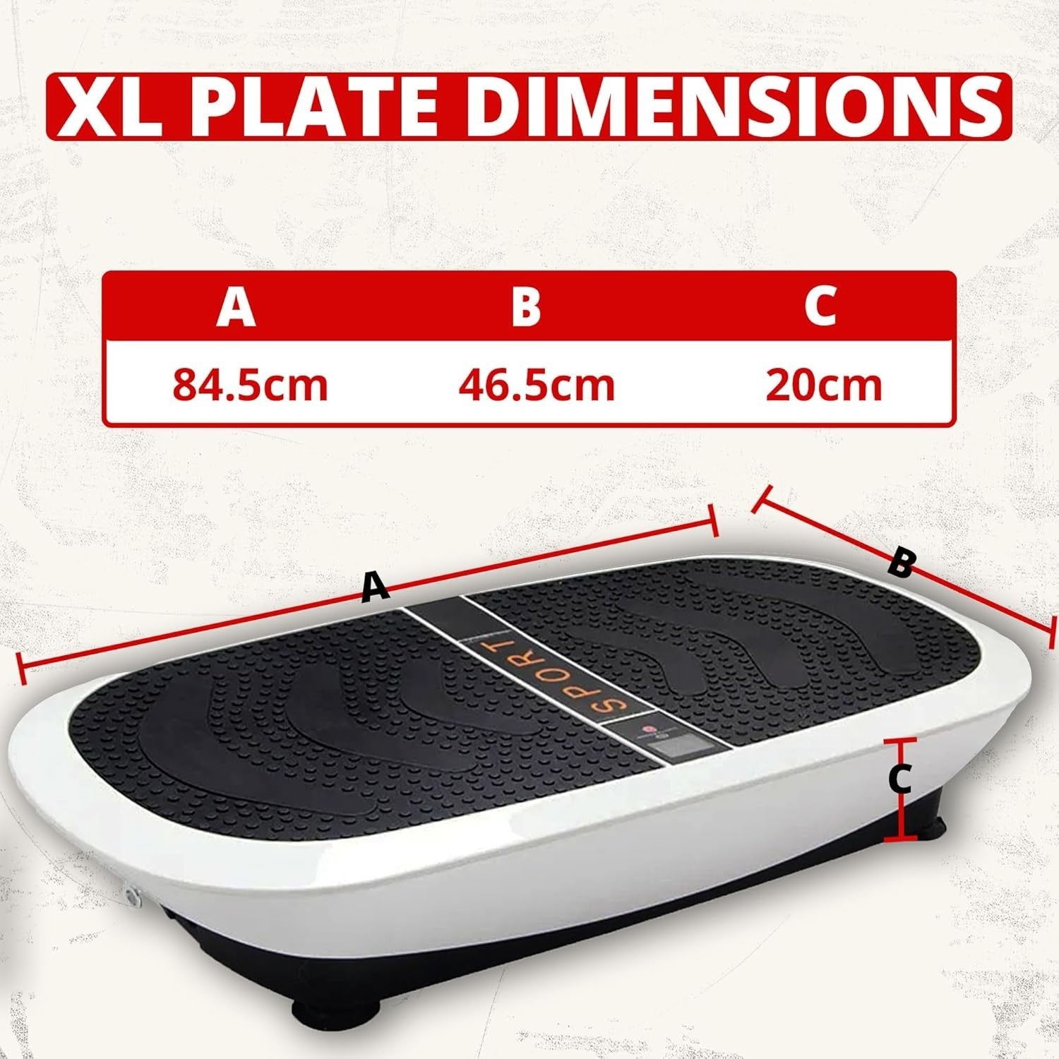 Black White XL 3D Vibration Plate Dual Motor 80 Speeds 150kg Home Gym