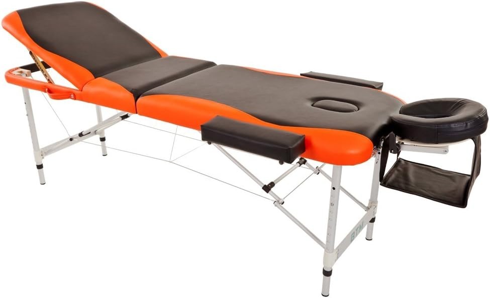 Portable Folding Massage Therapy Table Aluminum Frame Adjustable Height Bed