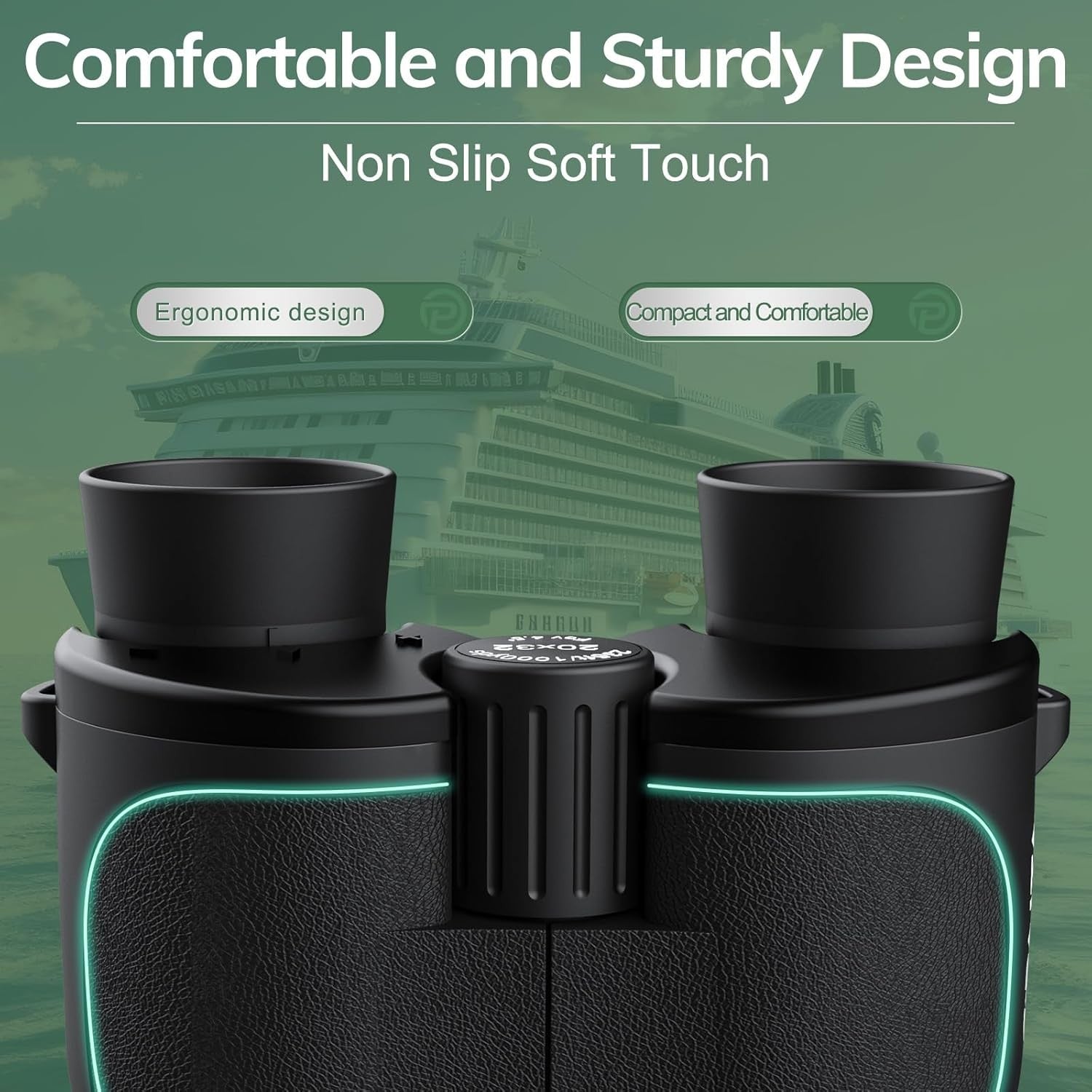 20x32 High Power Compact Binoculars Portable Wide View HD Travel Outdoor