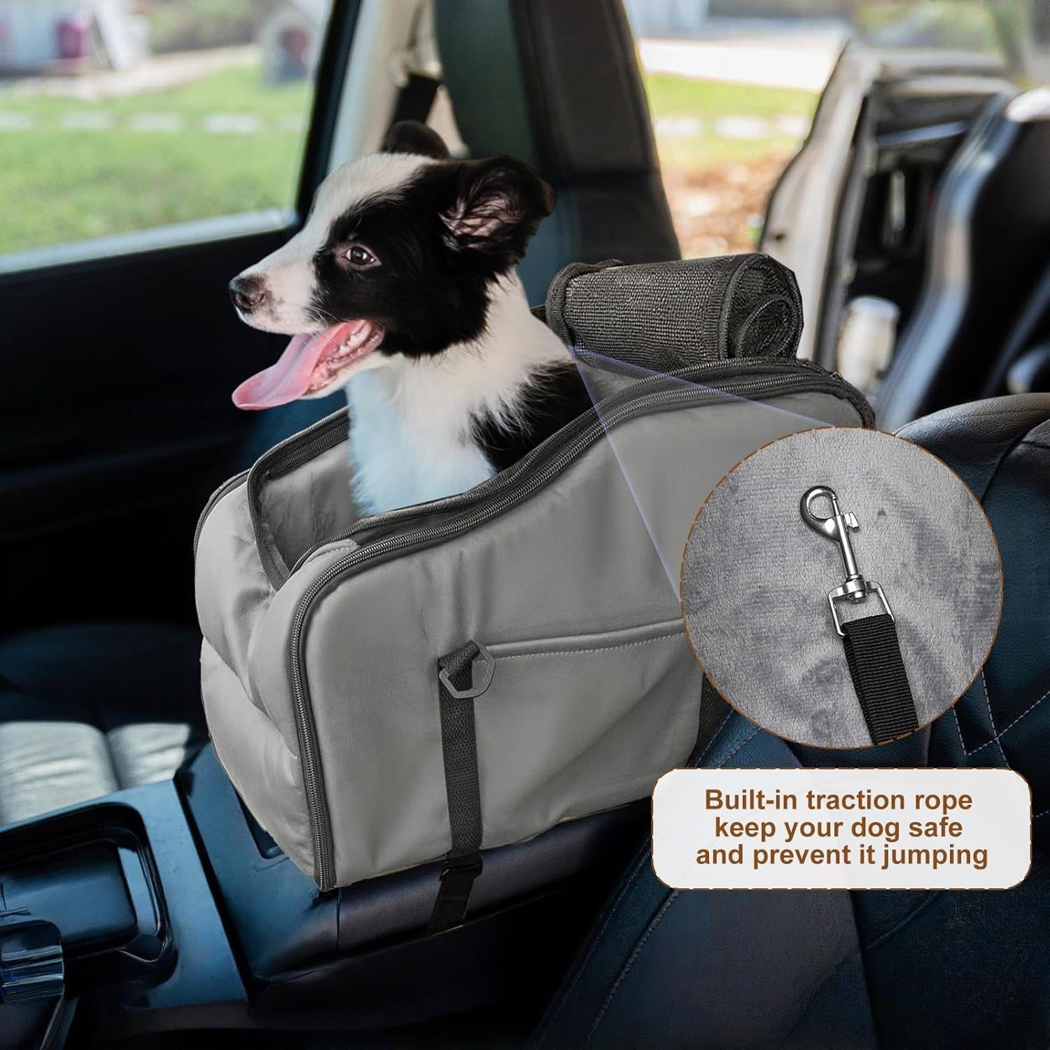 Washable Dog Car Seat Booster Console Carrier Waterproof Foldable Pet Travel Bag