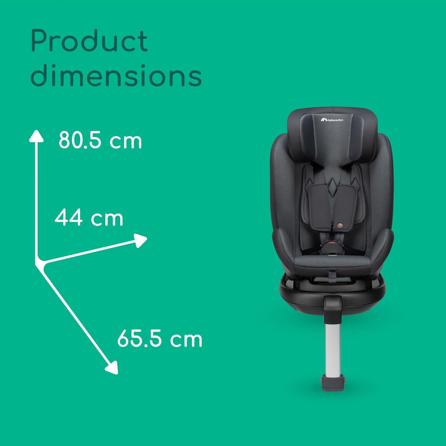 360° Swivel ISOFIX i-Size Car Seat 0–12 Years Rear & Forward