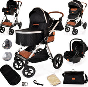 3 in 1 Baby Pushchair Pram Folding Stroller All Terrain from Birth