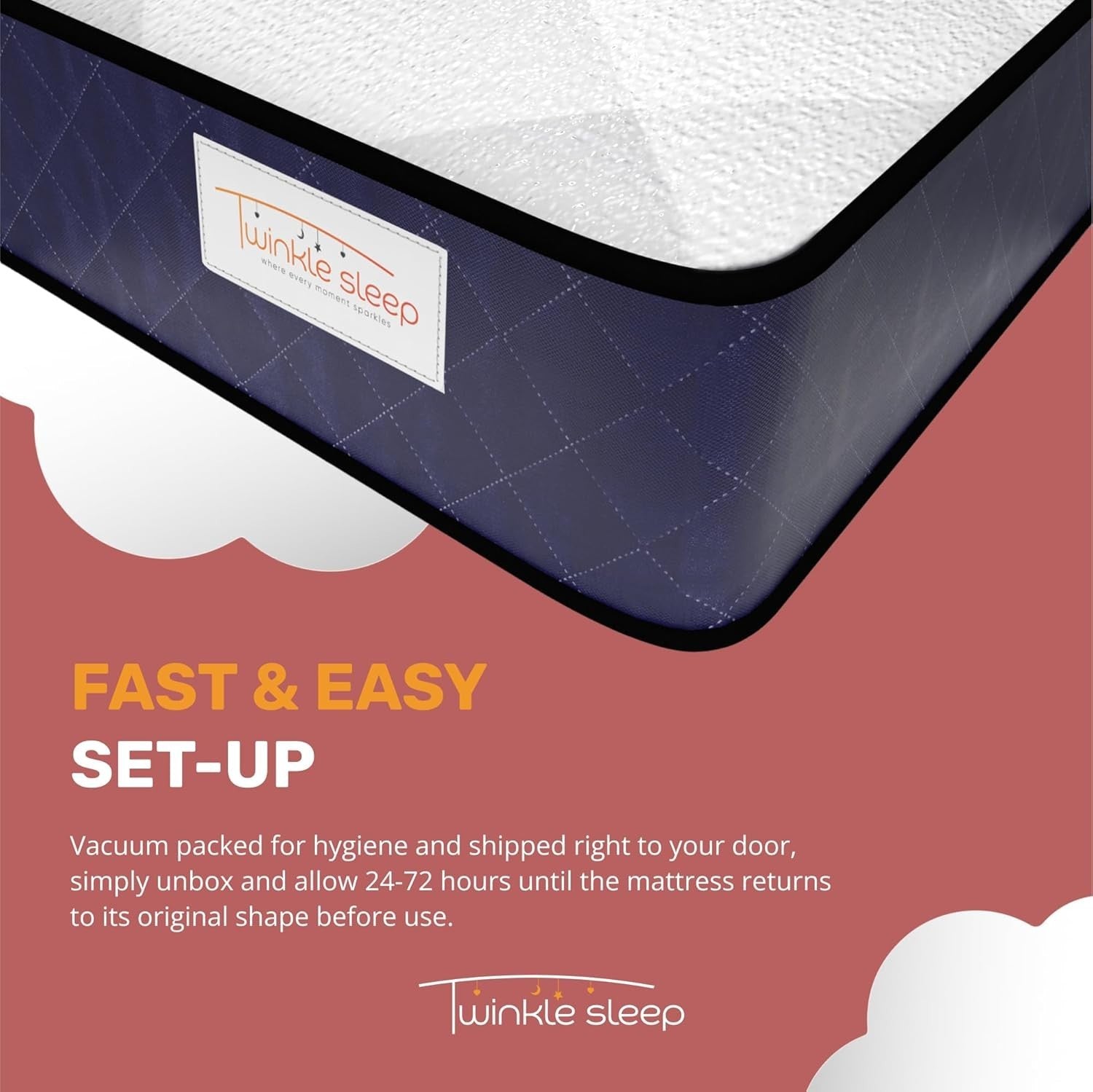 4FT6 Kids Memory Foam Mattress | 20cm Thick | Orthopaedic | UK Made