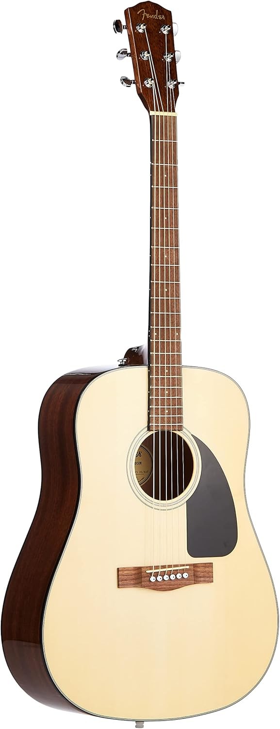 Dreadnought Acoustic Guitar Natural Spruce Top Walnut Fretboard