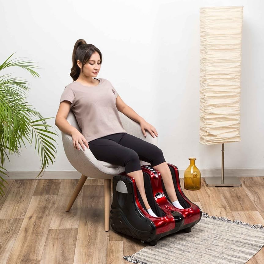 Foot & Leg Massager Machine Pain Relief, Shiatsu Kneading, Vibration