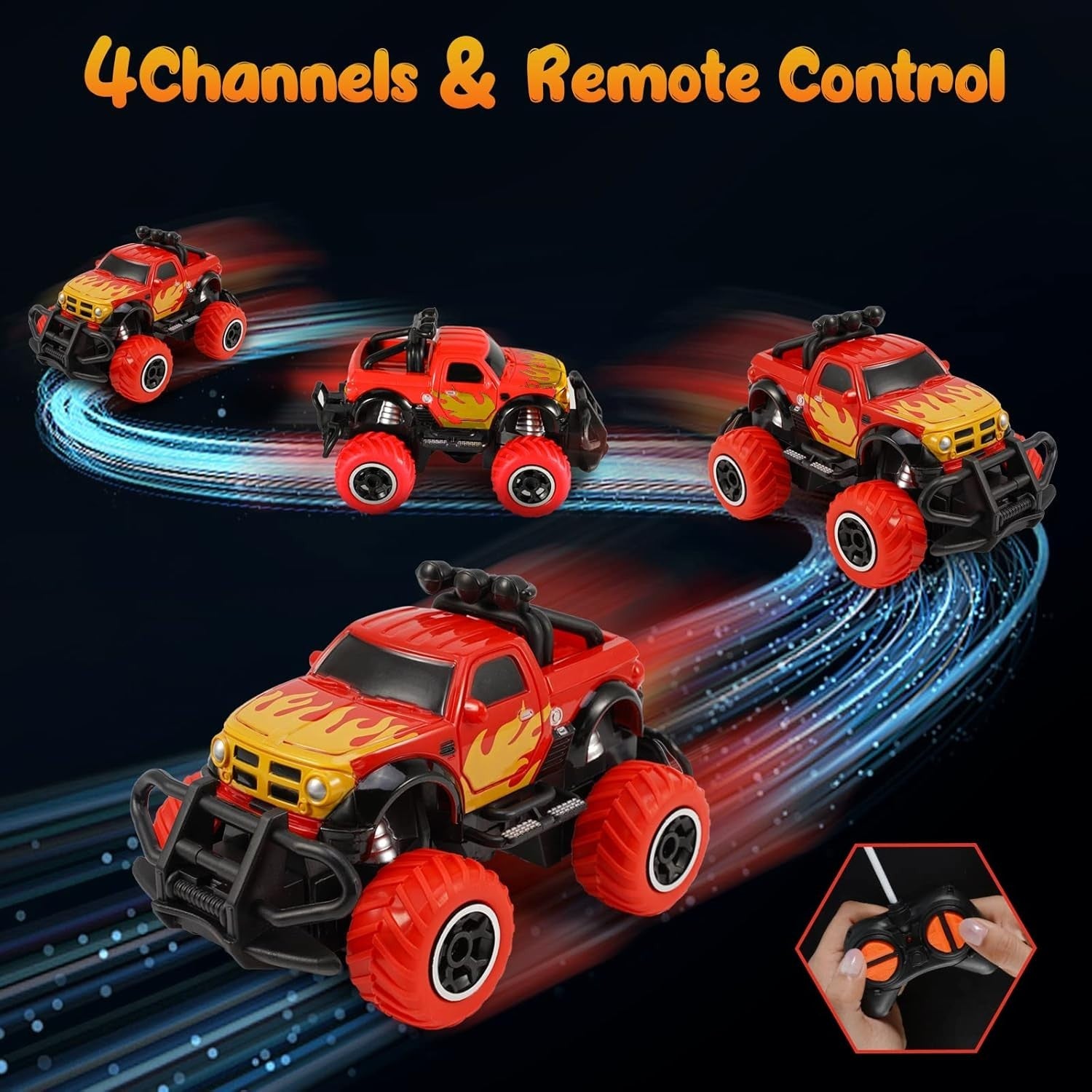 Remote Control Car for Kids 3-9 | Off-Road RC Monster Truck Toy | Boys & Girls