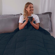 Weighted Blanket Adults Navy Blue 4kg 125x150cm Calming Sleep Aid