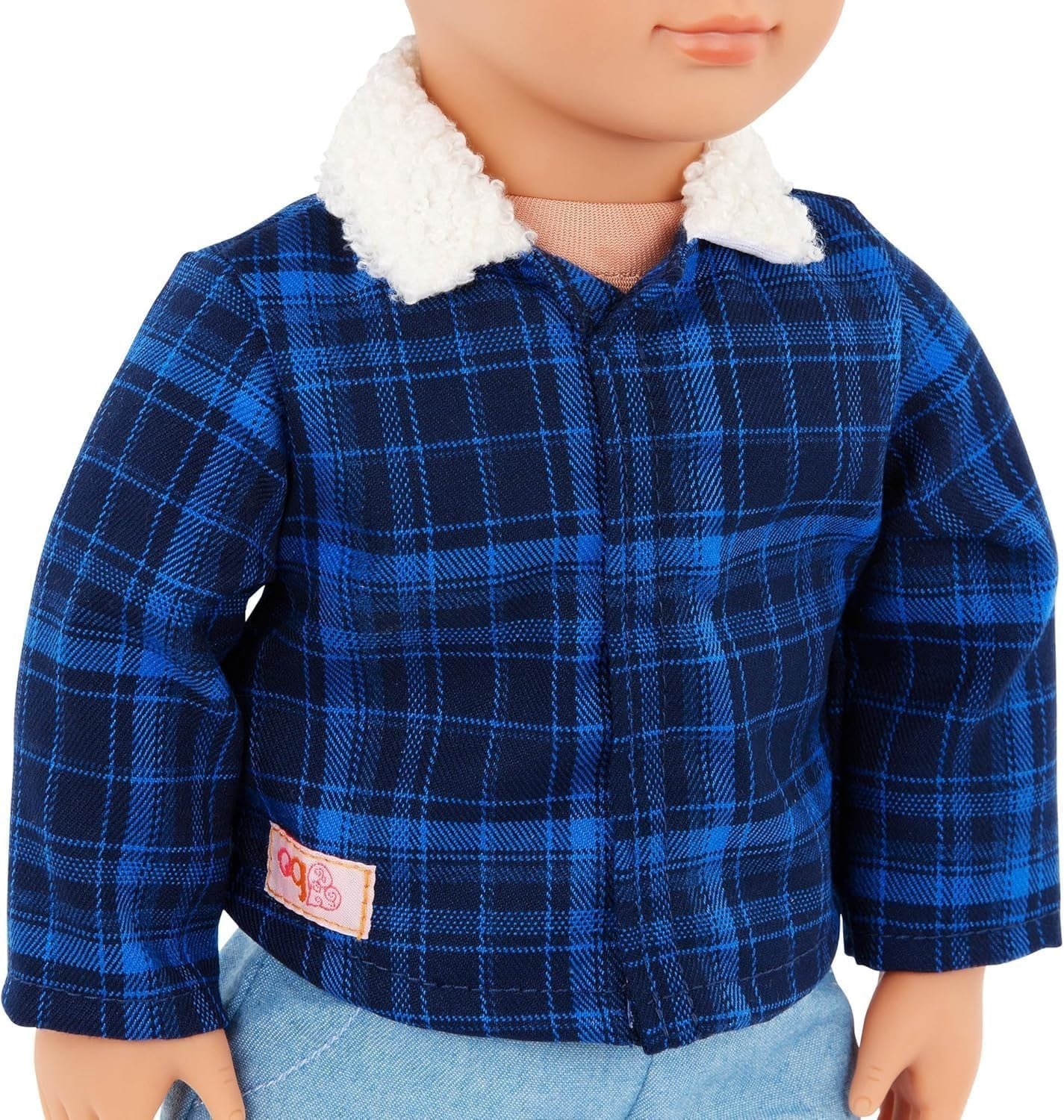 18in Boy Doll Country Western Outfit Hazel Eyes Wavy Hair Toy