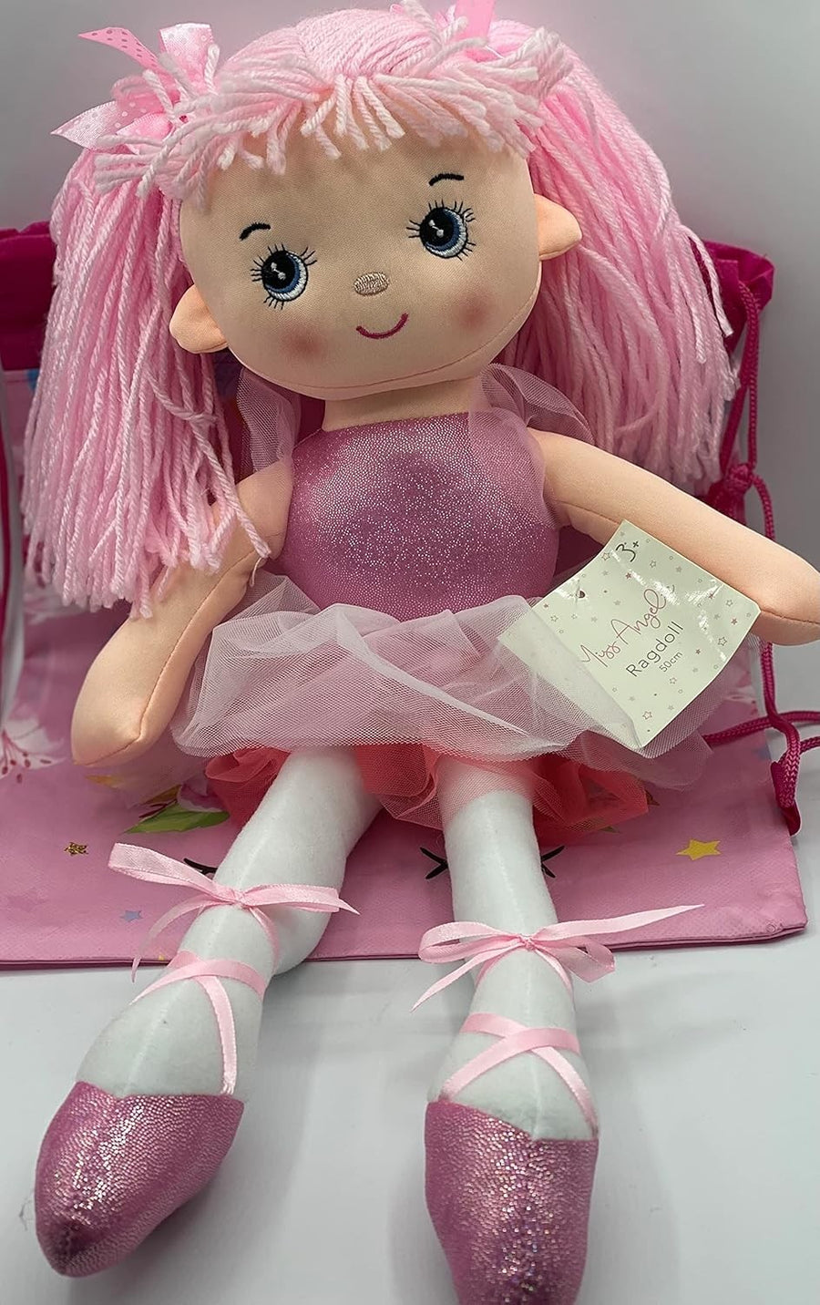 Ballerina Rag Doll Soft Plush Tutu Toy Unicorn Bag Gift for Girls Kids