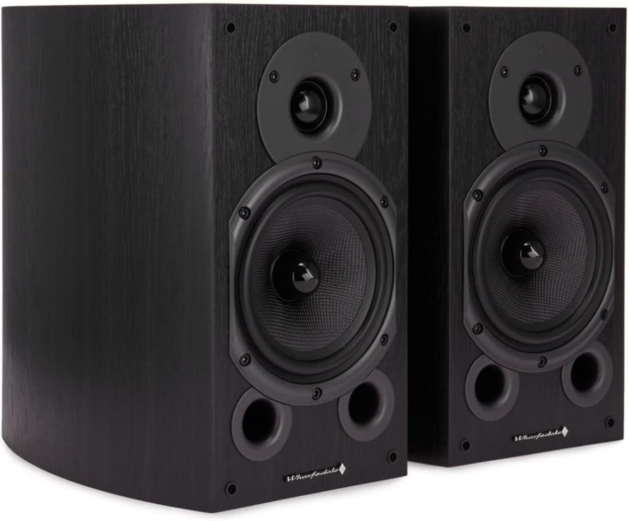 Wharfedale Diamond 9.1 100W Bookshelf Speakers Pair Black HiFi Audio