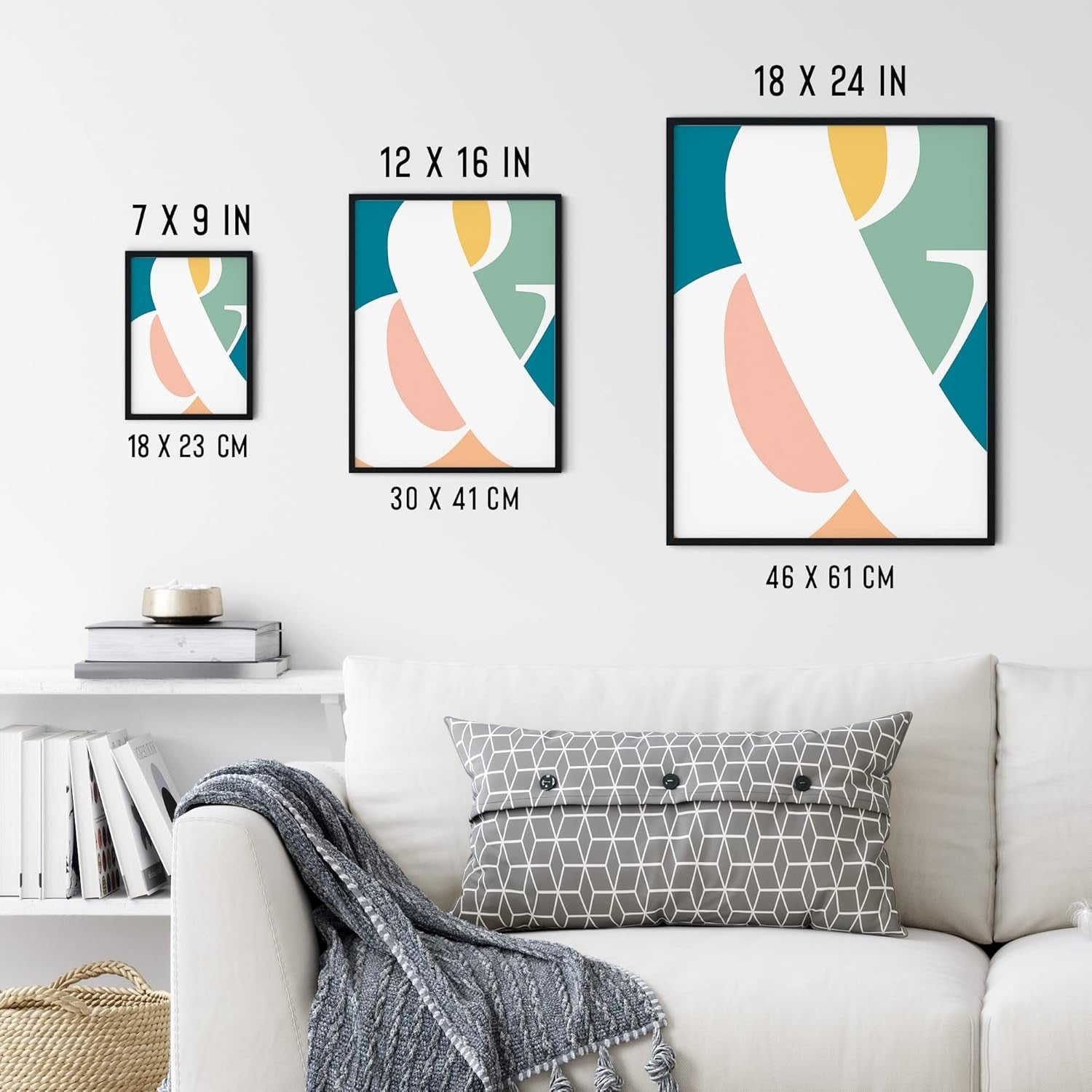 London Cityscape Framed Wall Art Print 12x16 Modern