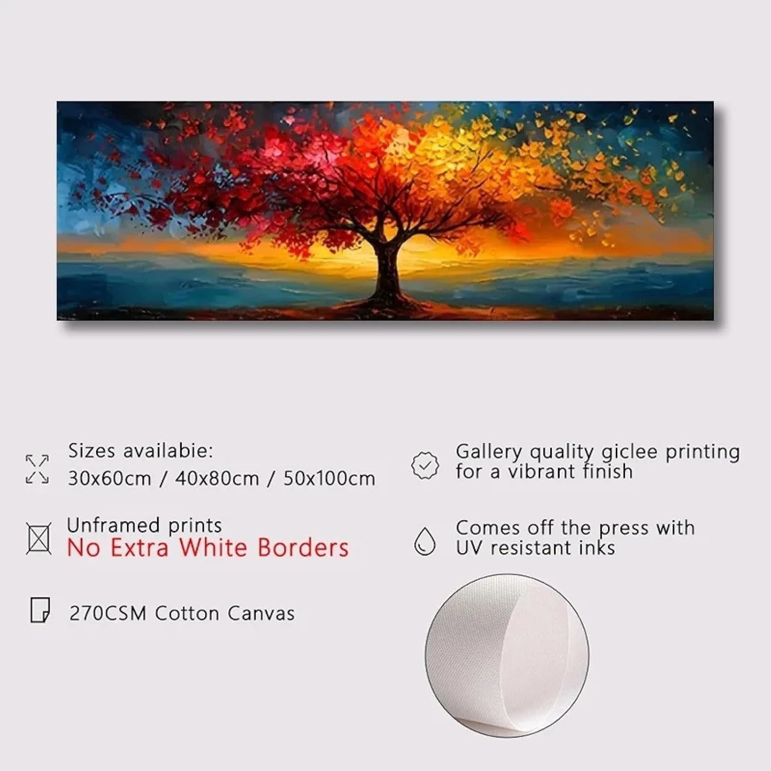 3-Piece Fruit Canvas Wall Art 28x35cm Orange Strawberry