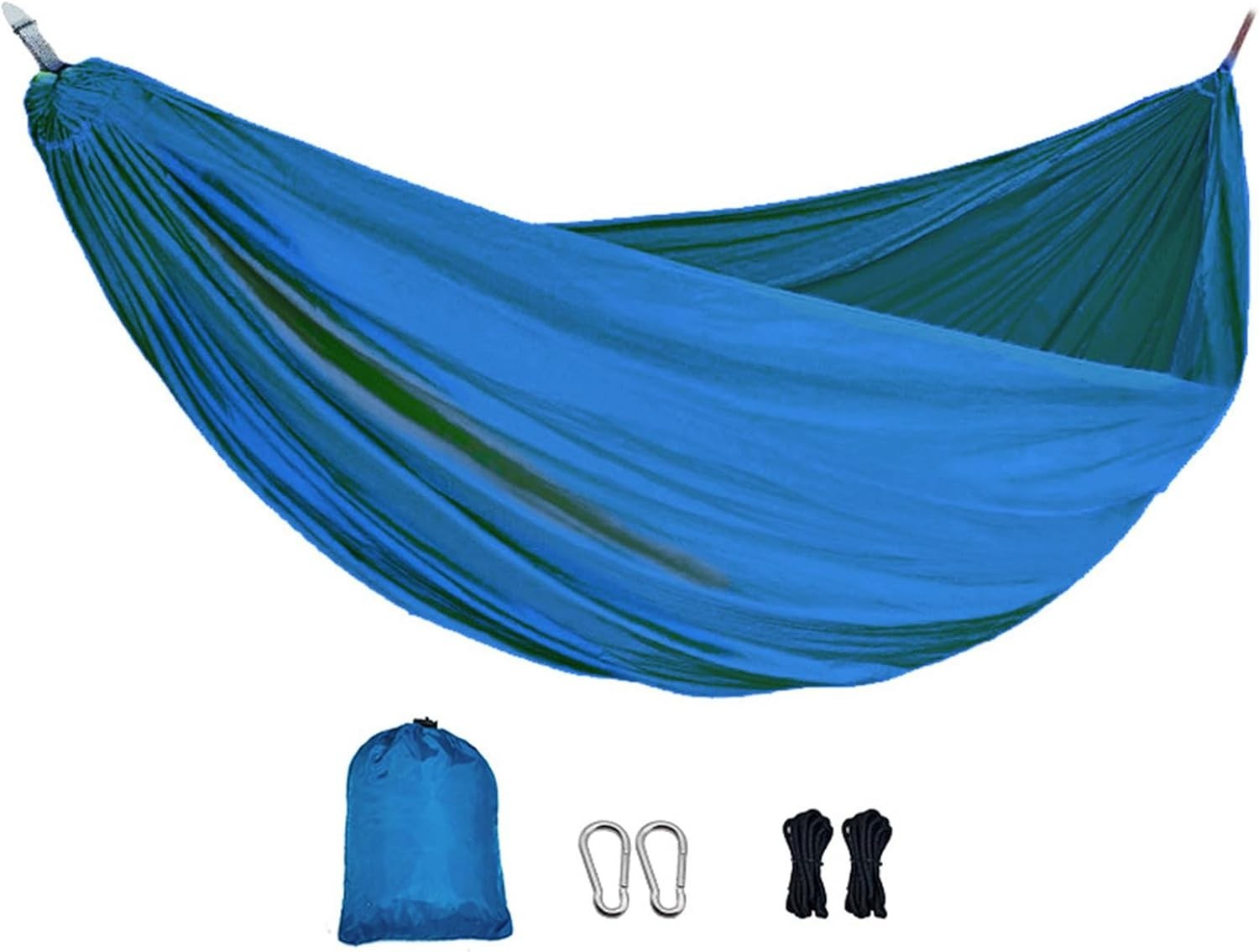 Camping Hammock Double/Single with Tree Straps – Tear-Resistant & Portable