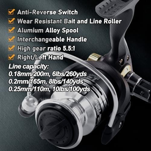 Telescopic Fishing Rod Reel Combo Set 2.1M Spinning Kit Lures Tackle Box