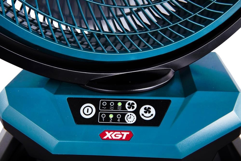 40V Max Portable Jobsite Fan – 3-Speed AC/DC Adjustable Tilt Heavy Duty Blue