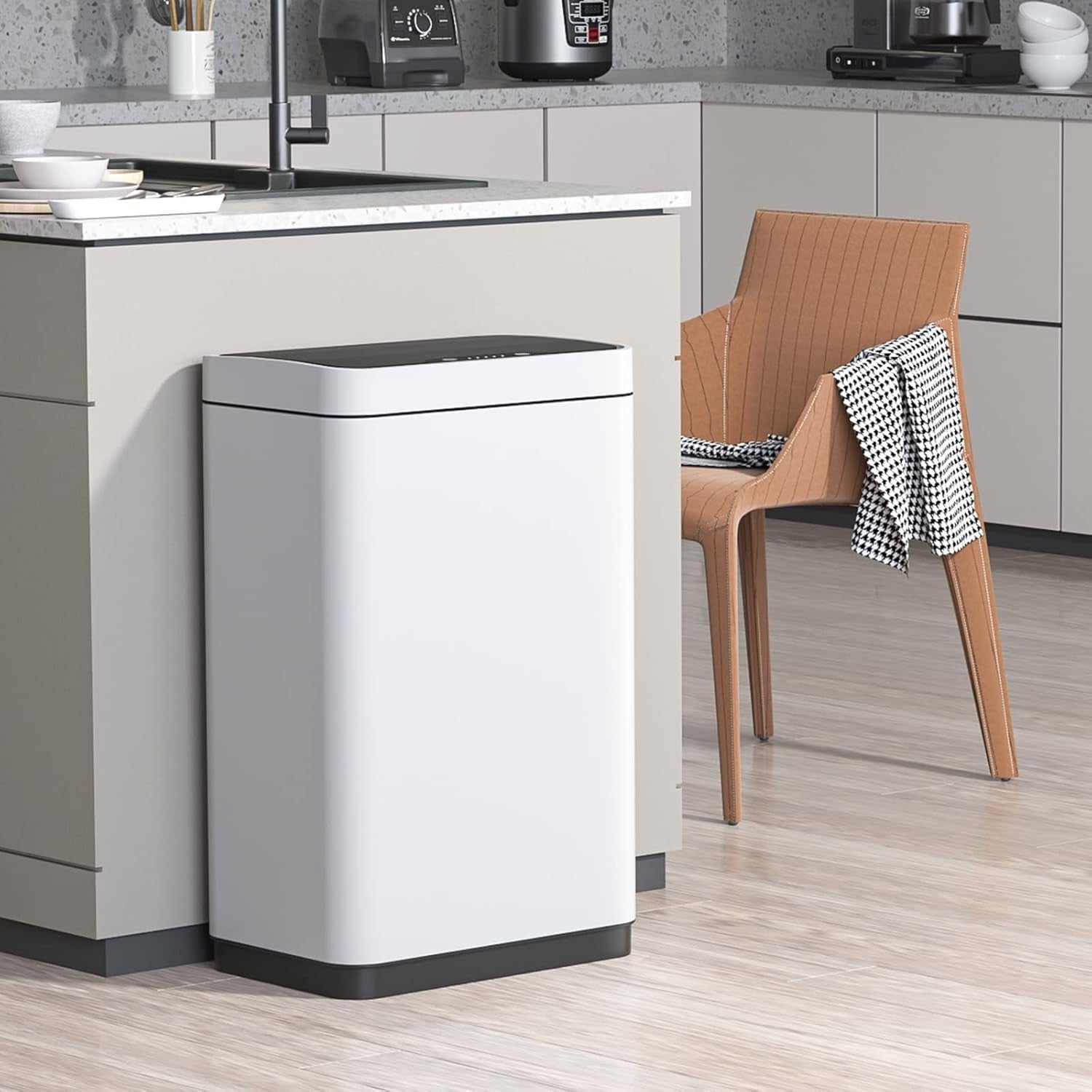 50L Automatic Touchless Kitchen Bin Stainless Steel Motion Sensor