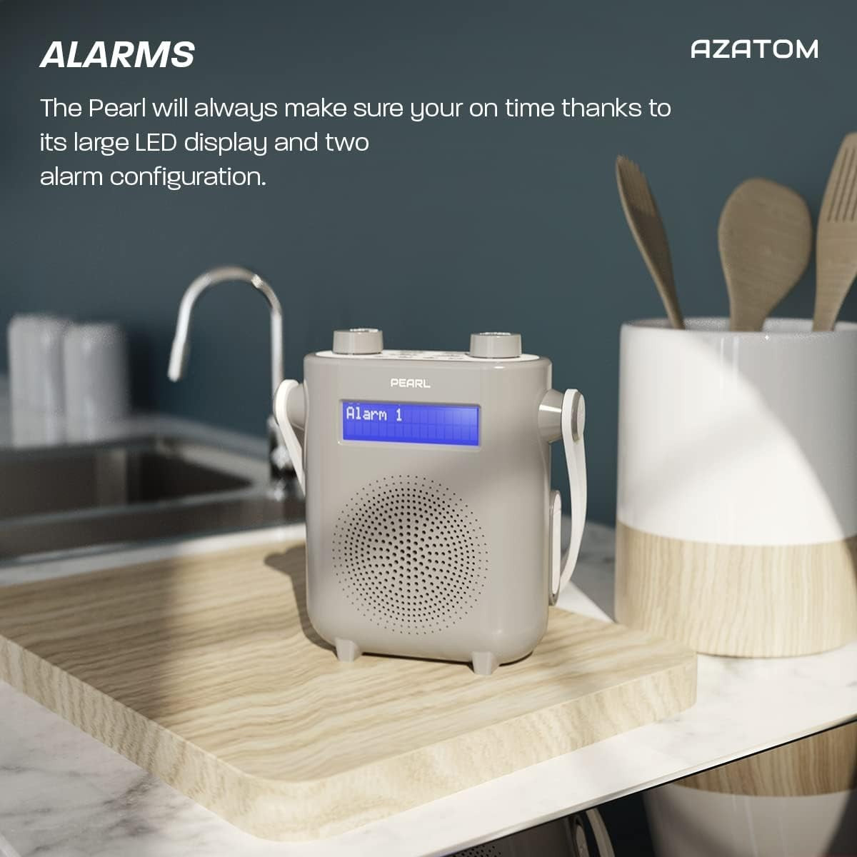 DAB/DAB+ FM Shower Radio Bluetooth IPX5 Waterproof Portable
