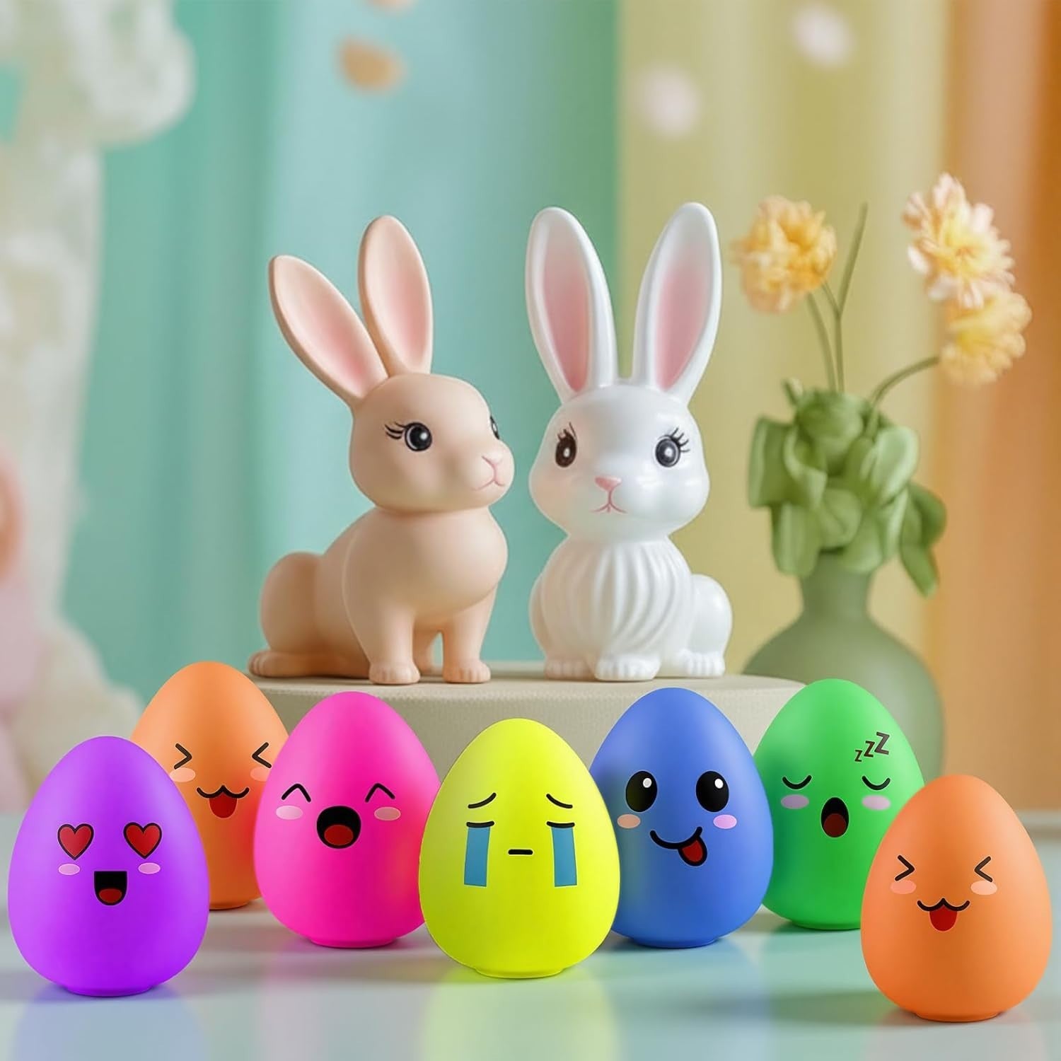 36 Pack Easter Egg Stress Balls Mini Fidget Toys Party Basket Fillers