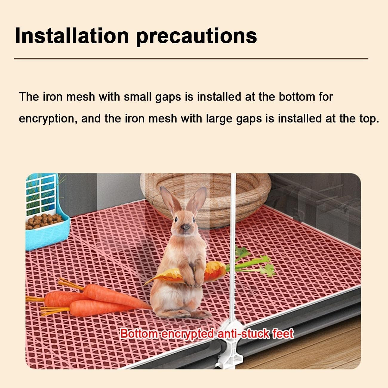 Large Indoor Rabbit Cage DIY Guinea Pig Hutch Clear Front Pull Out Tray