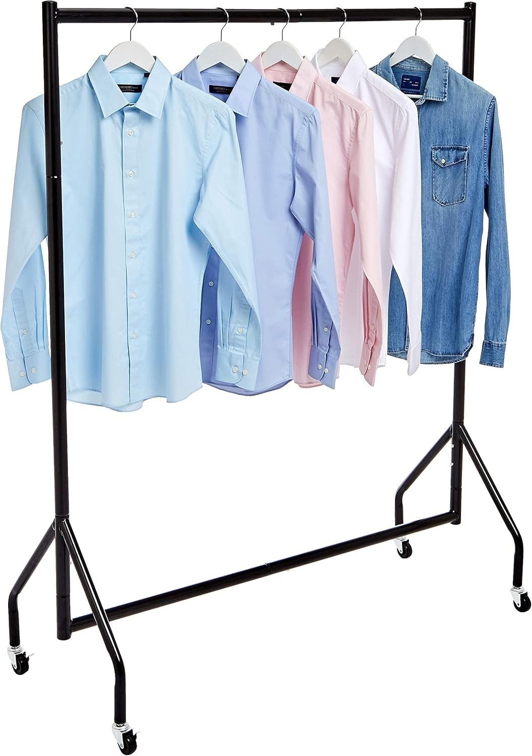 Heavy Duty Clothes Rail 1.21×1.52m Garment Rack Black