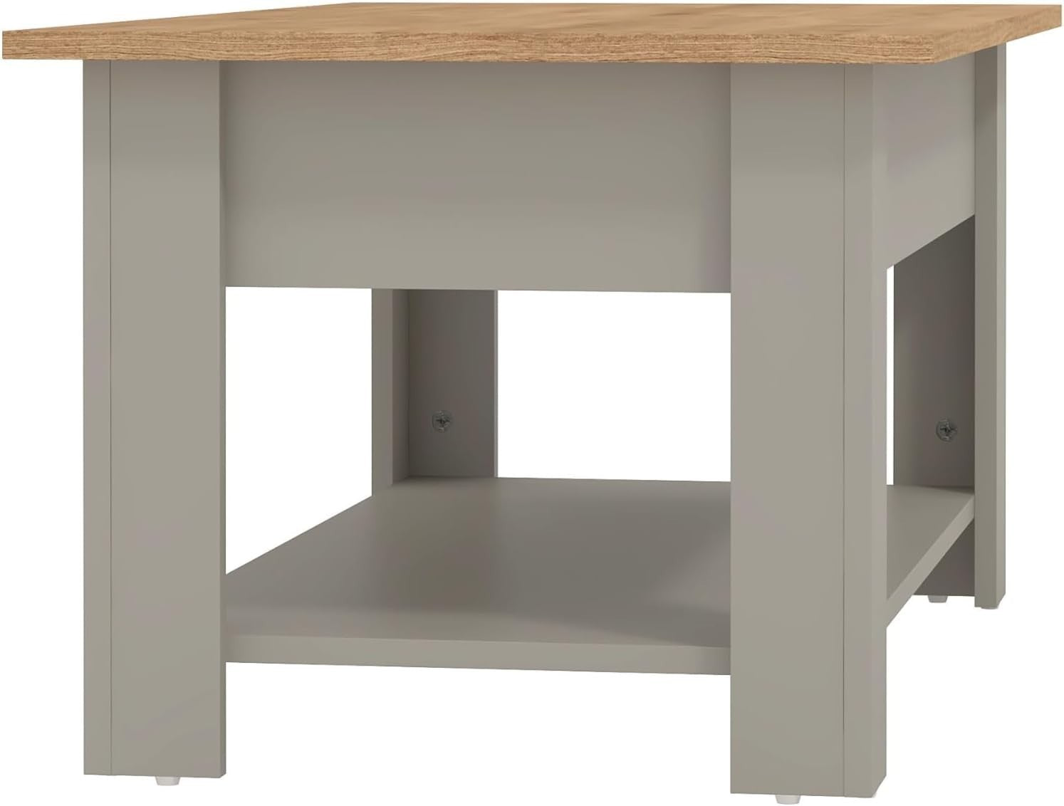 Lift-Up Coffee Table with Hidden Storage & Shelf, Modern Space Saver