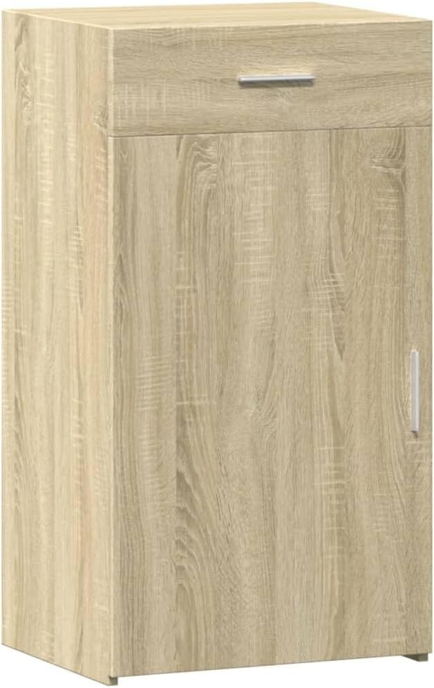 Moisture Resistant Sonoma Oak Sideboard Cabinet with Drawer – Easy Clean