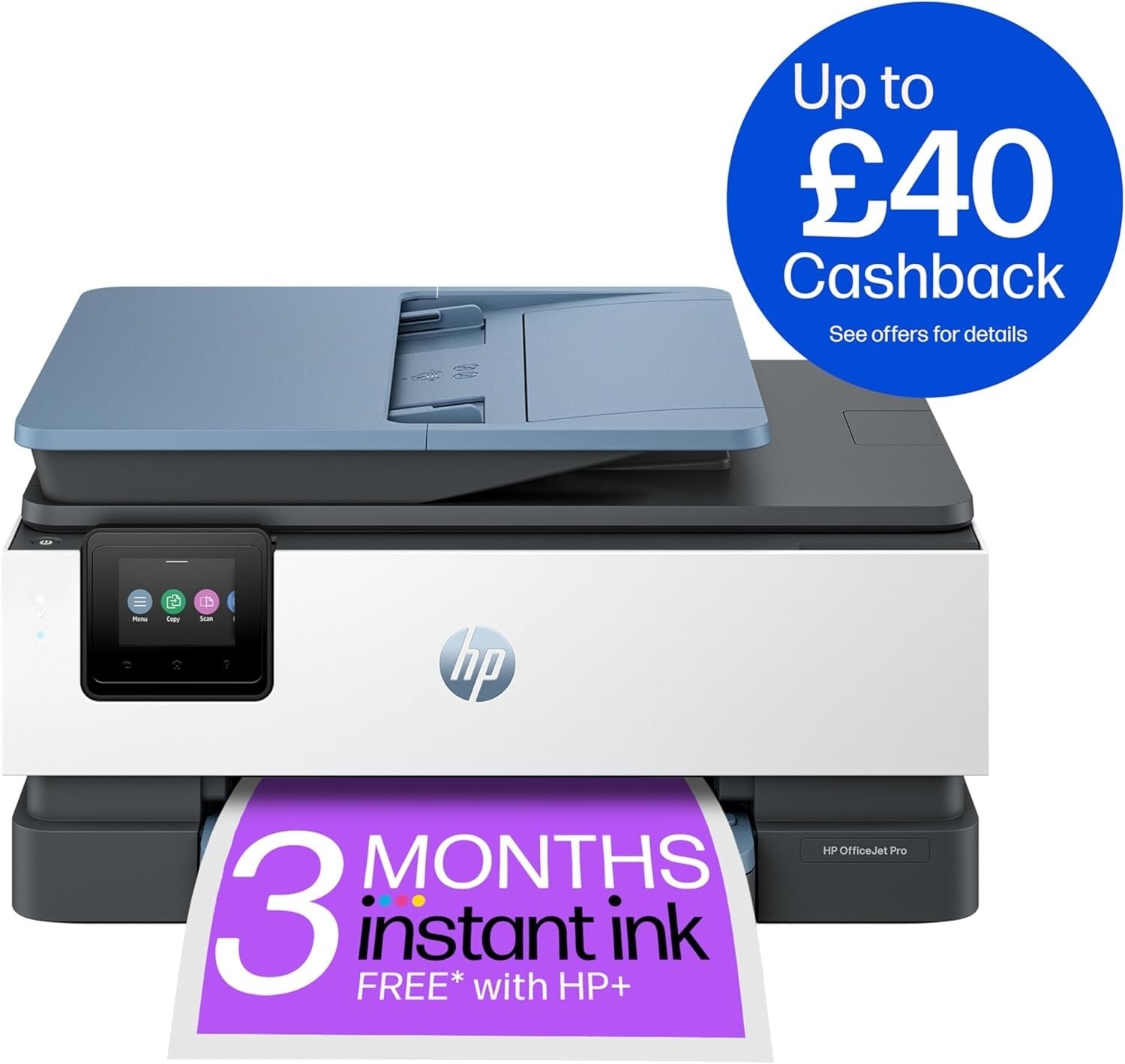 Grey White A4 Colour Inkjet All In One Printer WiFi Duplex ADF Home Pro