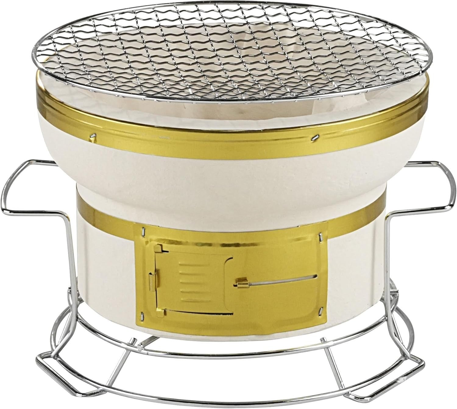 Japanese Style Charcoal BBQ Grill Portable Clay Yakitori Tabletop