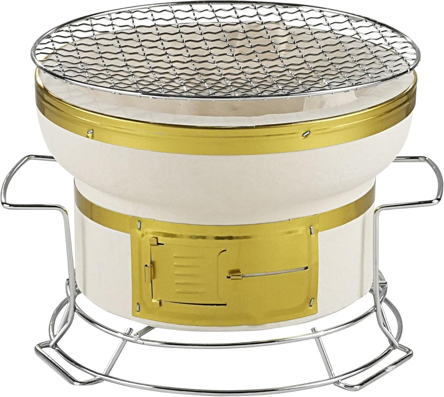 Japanese Style Charcoal BBQ Grill Portable Clay Yakitori Tabletop