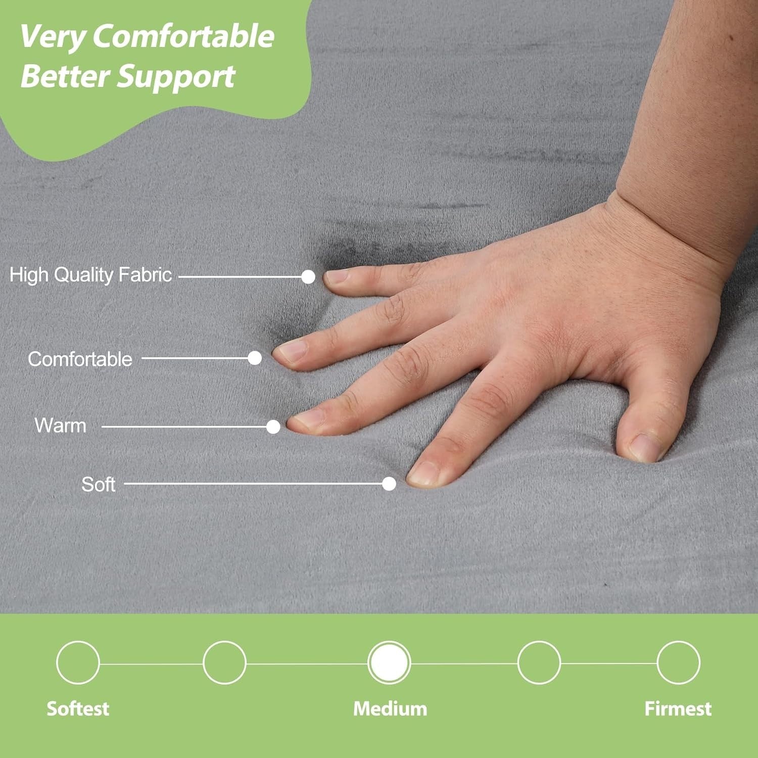Foldable Memory Foam Camping Mattress Portable Sleeping Pad Indoor Outdoor