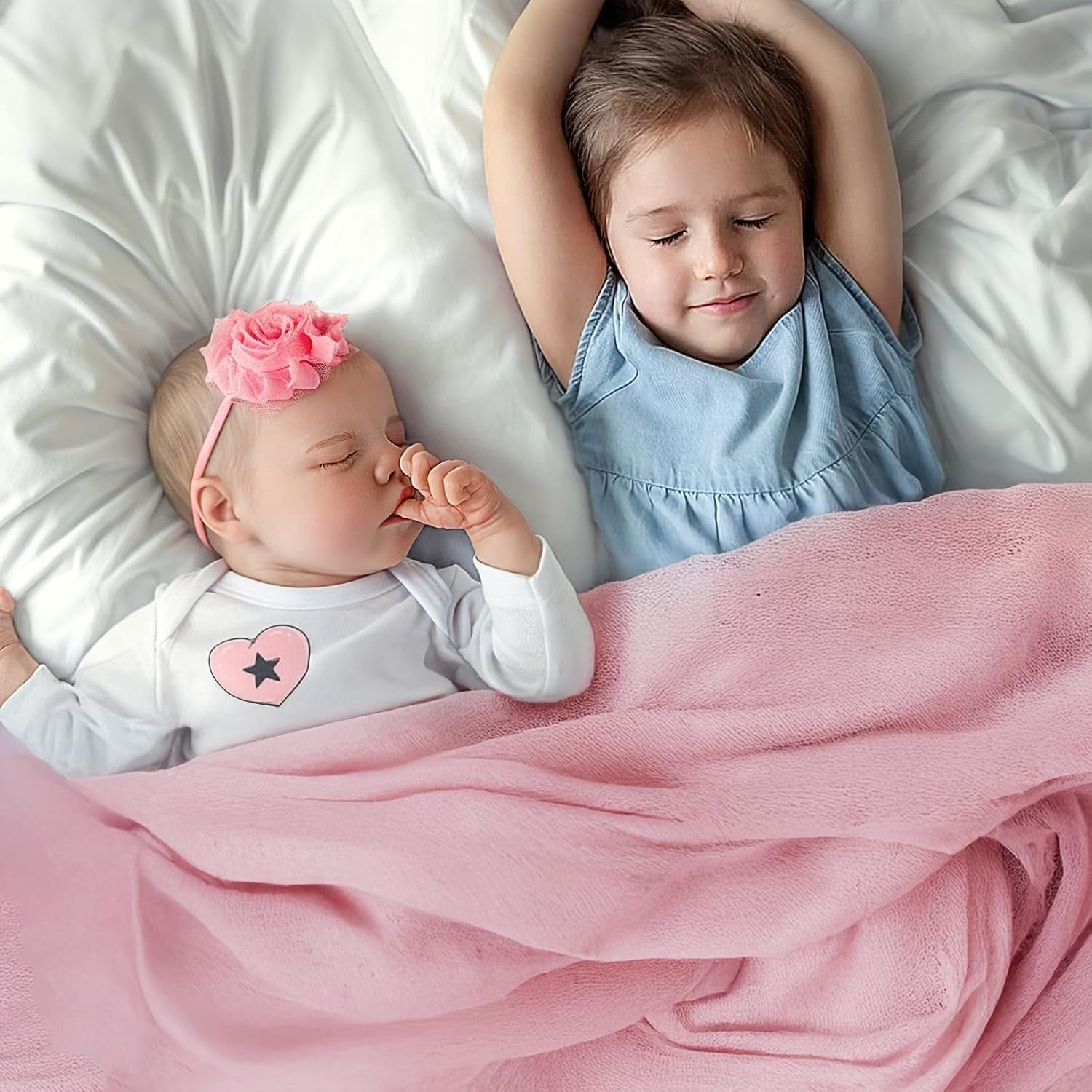 17 Inch Reborn Baby Doll Sleeping Soft Body Realistic w Accessories