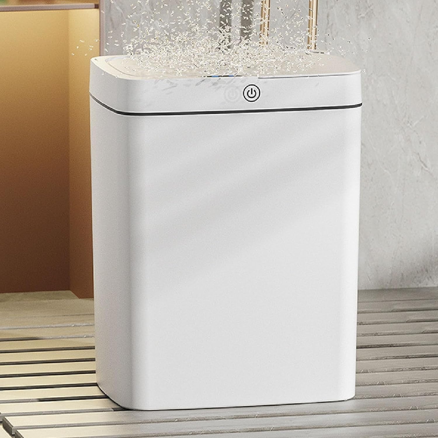 15L Motion Sensor Trash Can Rechargeable Auto Packing