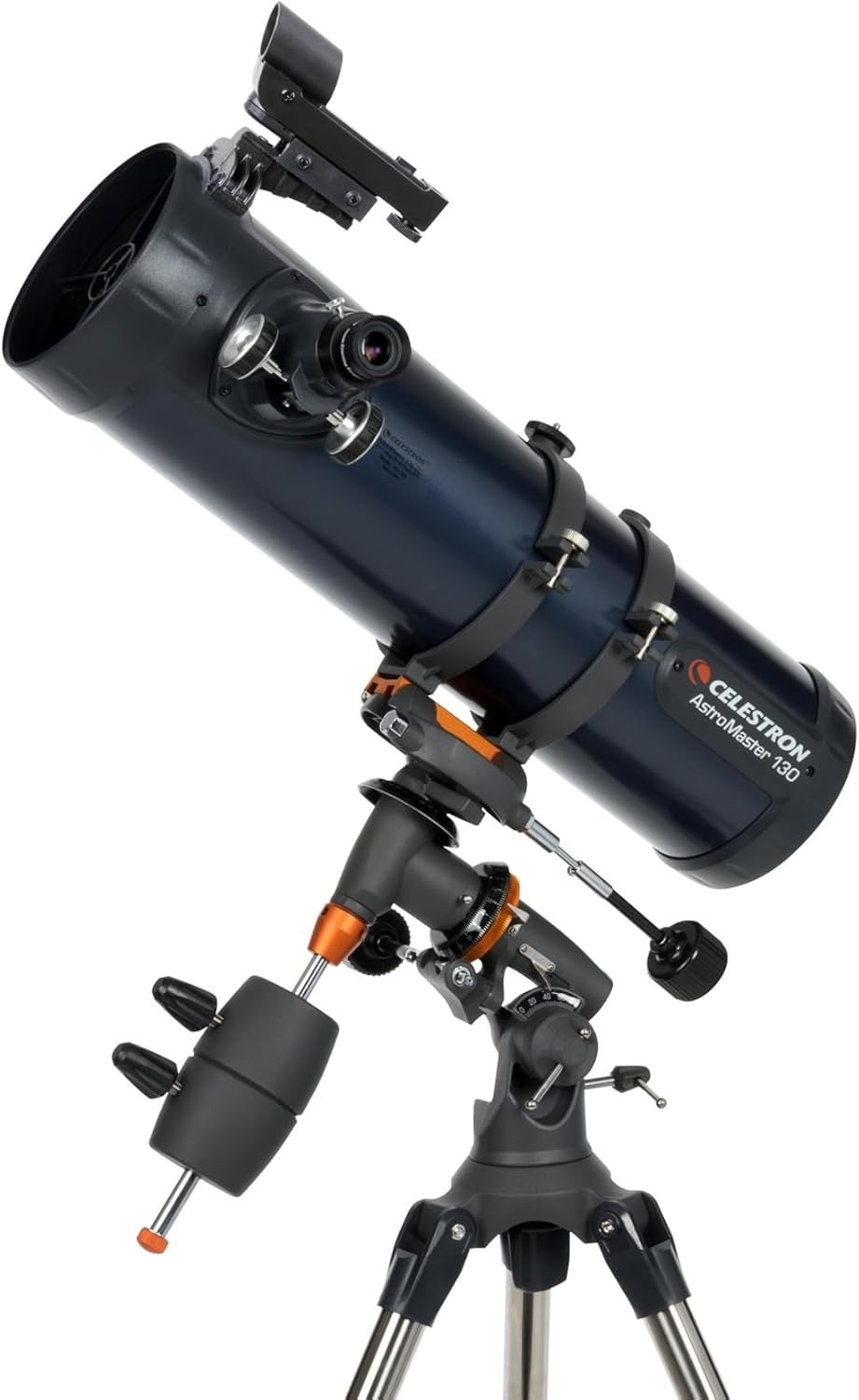 130mm Reflector Telescope with Motor Drive, Eyepieces & Tripod, Grey
