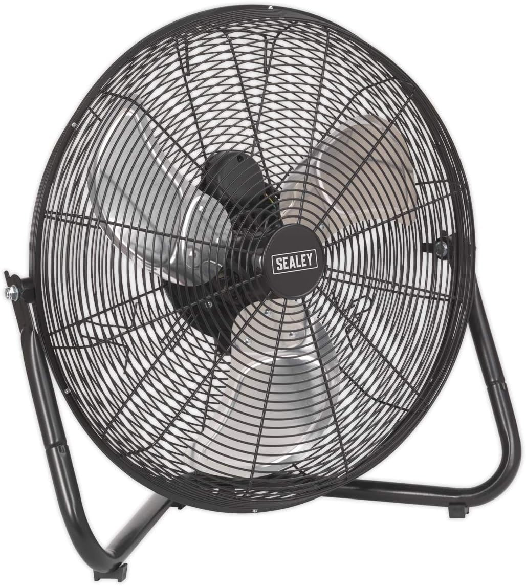 Industrial High Velocity Floor Fan 18 Inch 3-Speed Heavy Duty Metal Cooling