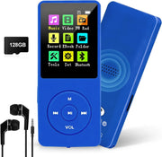 128GB MP3 Player Bluetooth 5.0 FM Radio Speaker E-Book