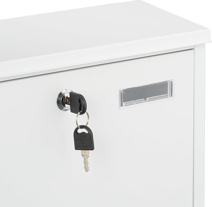 Lockable Wall Letterbox with Newspaper Holder – Weatherproof & Secure
