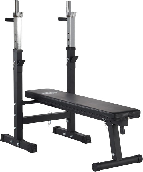 Adjustable Folding Weight Bench with Dip Station 660lb Home Gym