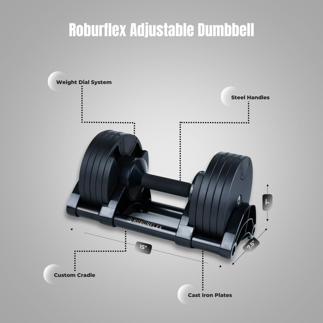 Adjustable Dumbbell Single Quick Change Smart Home Gym Weight
