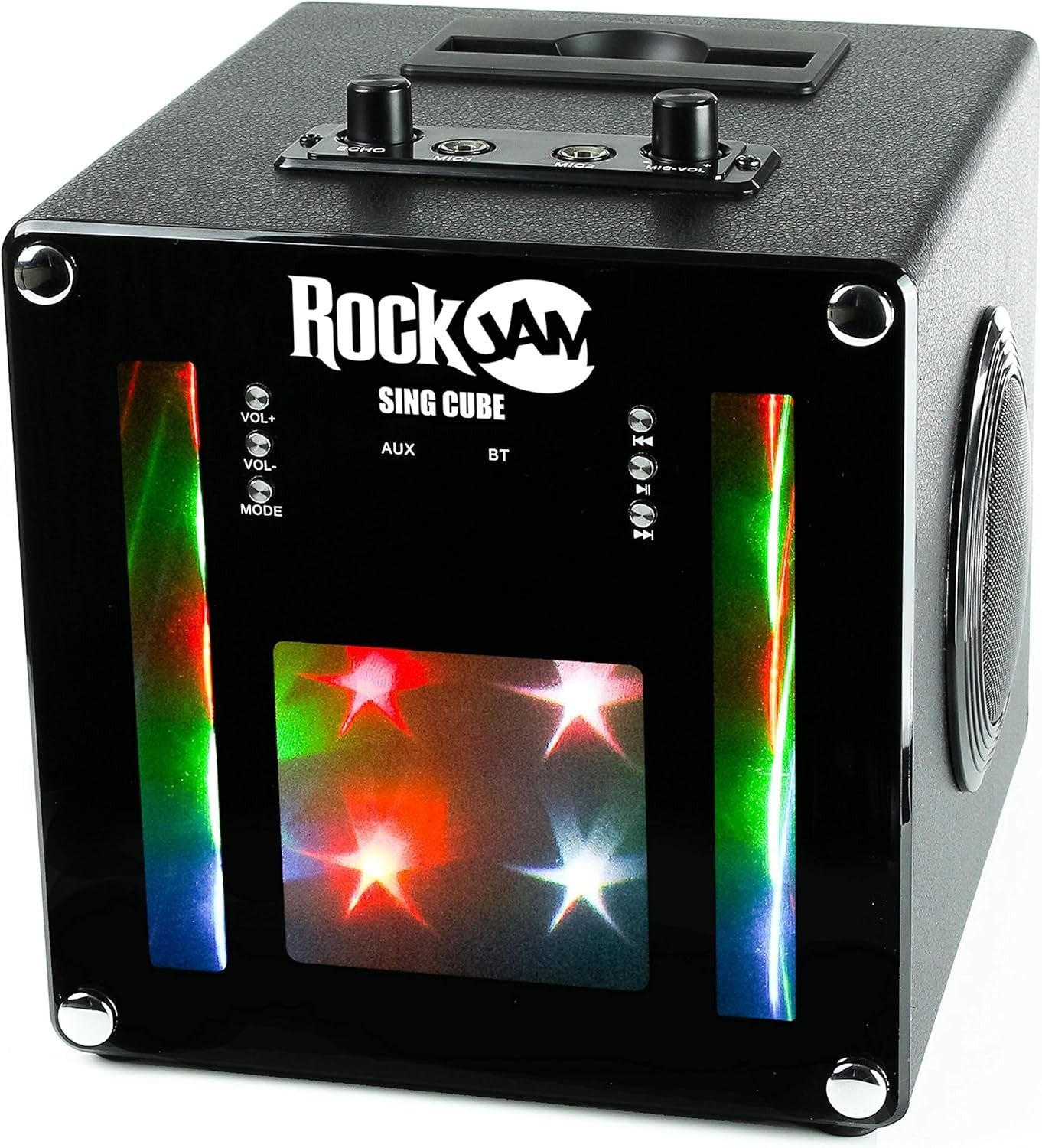 Bluetooth Karaoke Machine with 2 Mics LED Party Speaker Rechargeable