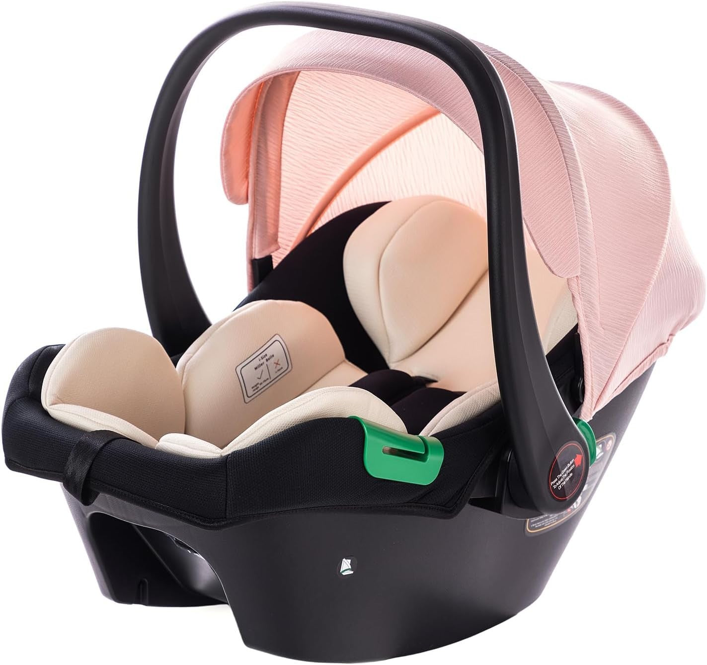 3-in-1 Baby Pram Pushchair Foldable Aluminium Stroller Travel System Pink
