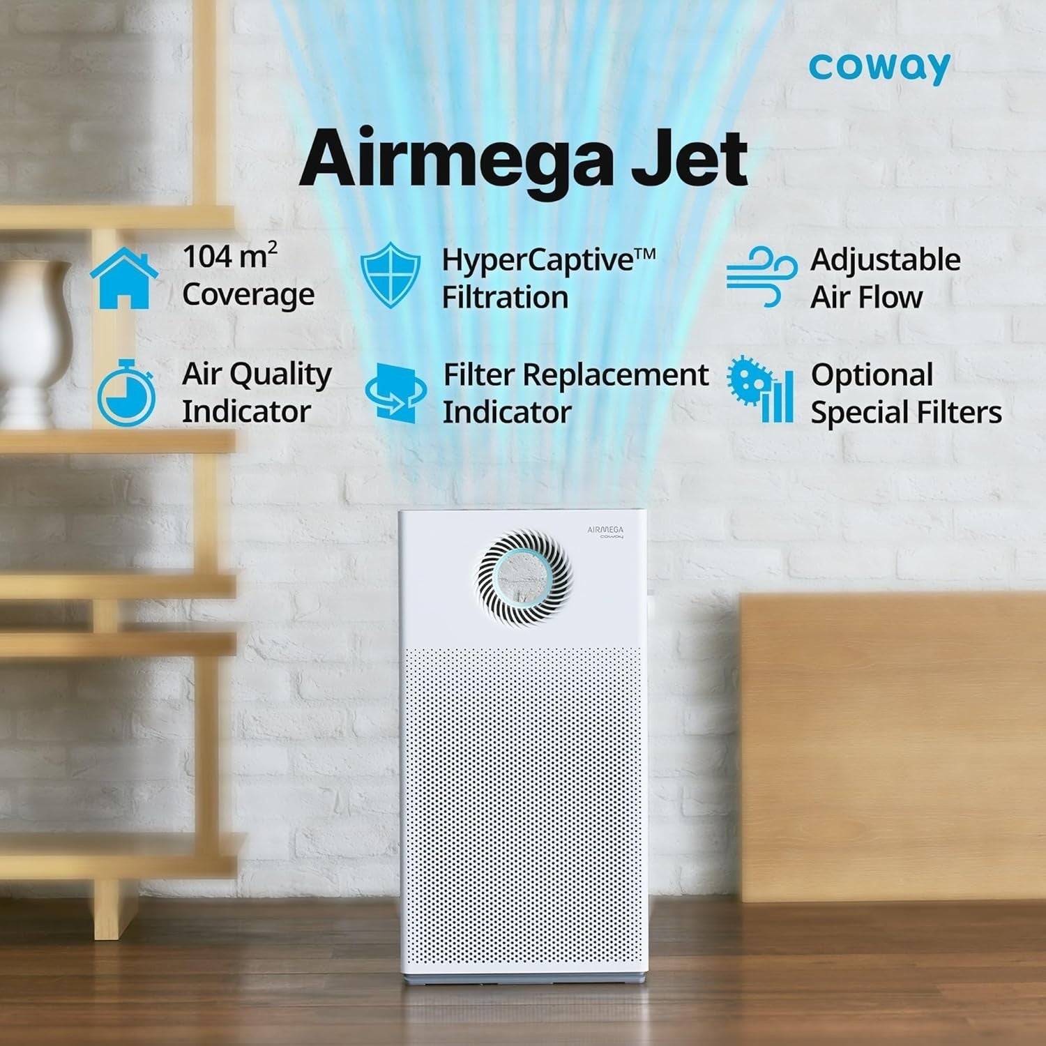 Smart Air Purifier CADR 402m³/h Directional Airflow Ultra Quiet 20dB