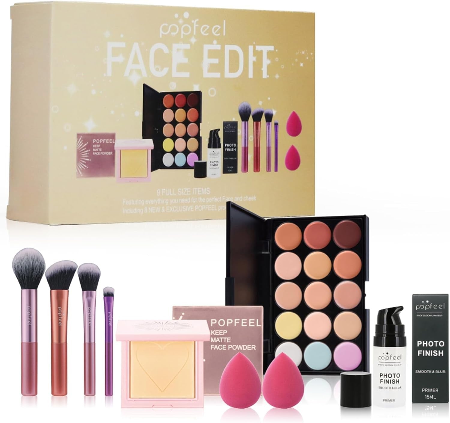 All In One Makeup Gift Set Full Kit Eyeshadow Lipstick Palette
