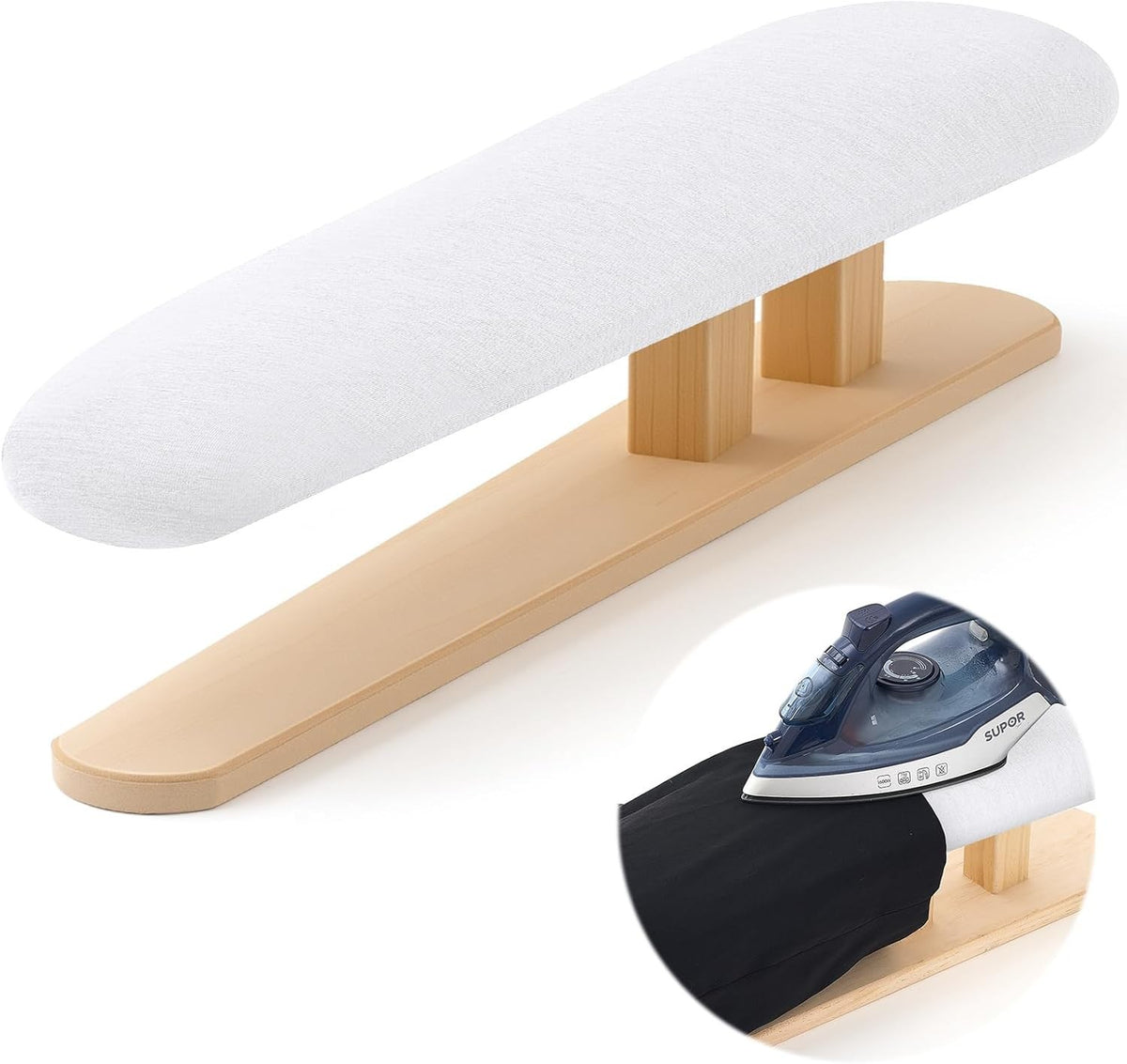 Sleeve Ironing Board Tabletop Padded Tailor Compact 57x13cm